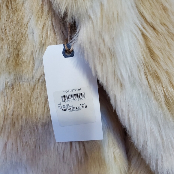 Leith Anthropologie Plush Faux Fur Open Front Jacket Small NEW - Picture 7 of 7